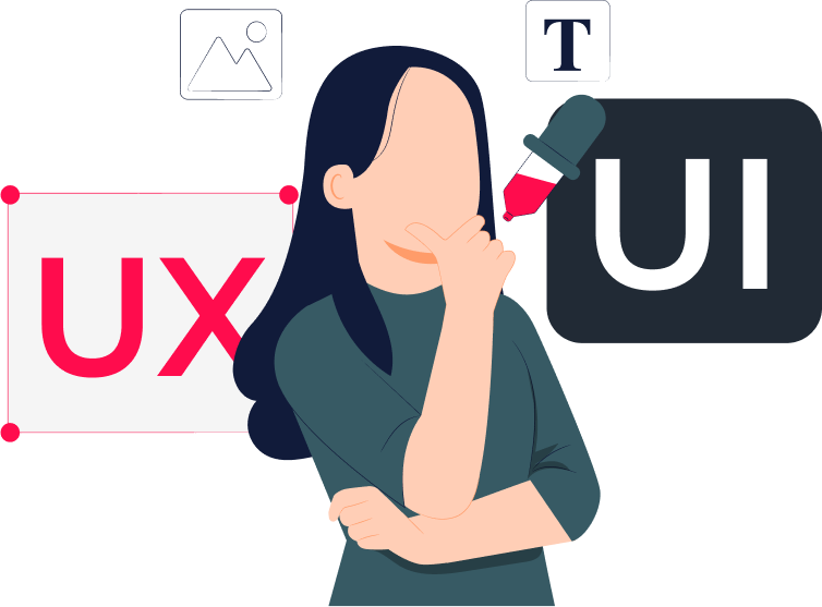 女性デザイナーのイラスト