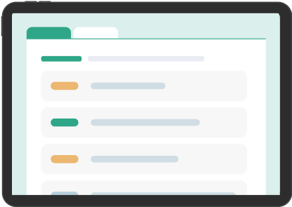 整頓されたUIの画面